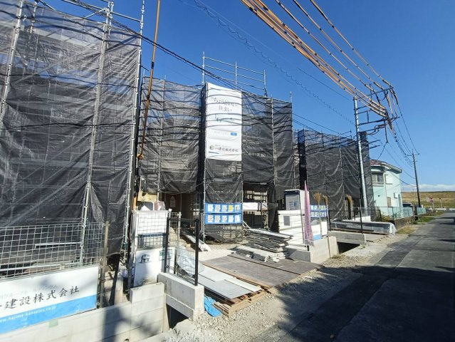 三郷市　新和2丁目　新築戸建　全3棟の前面道路含む現地写真|前面道路含む現地写真です