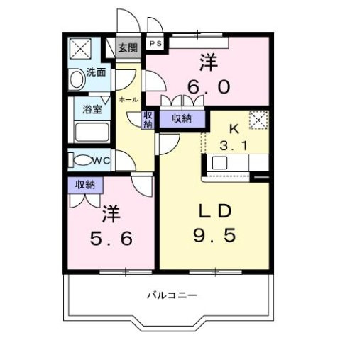 ラディッシュⅣの間取り
