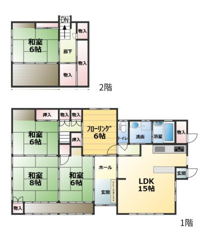【間取り】 | 周智郡森町三倉　中古住宅