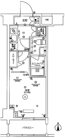 【間取り】 | スカイコート品川パークサイドⅡ