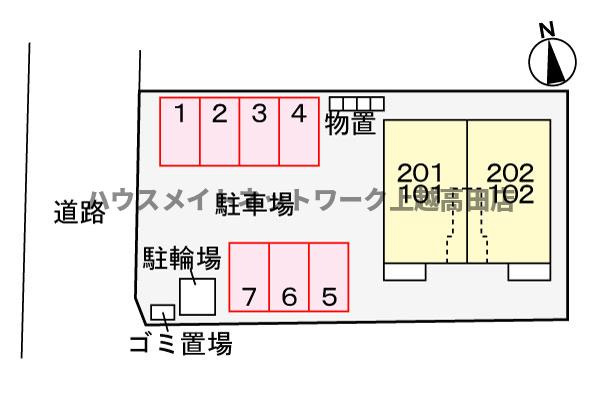 ボヌール源の区画図|配置図