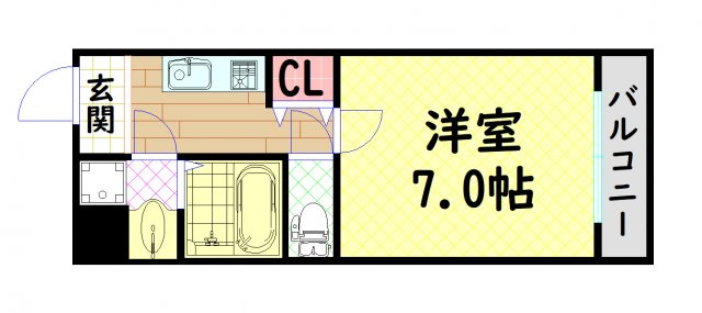 【間取り】 | ステイブルコート弁天町
