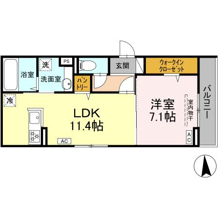 セレーノヴィータ中御所の間取り