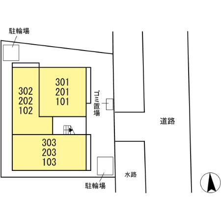 セレーノヴィータ中御所の区画図