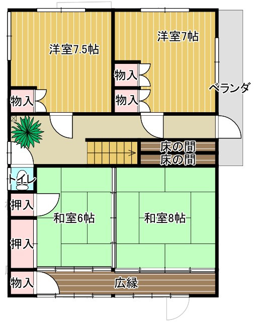 宮町680-5　　山本売家の間取り
