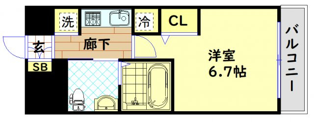 【間取り】 | エステムコート阿波座プレミアム