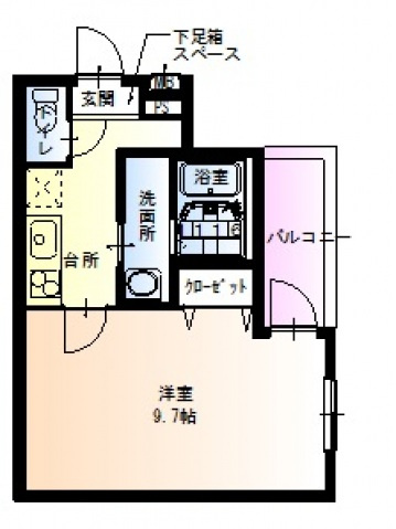 フジパレス新深江Ⅶ番館の間取り
