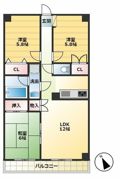 メゾンドソレイユの間取り