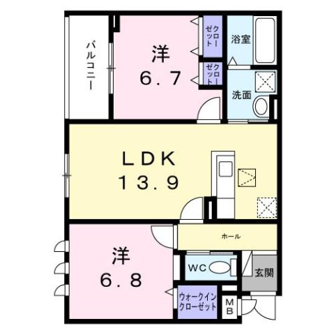 メゾン・ド・サンジュールの間取り