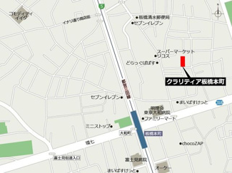 【地図】 | クラリティア板橋本町