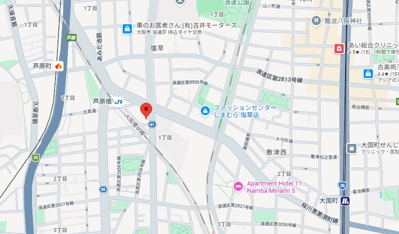 MELDIACRESTTAPPNAMBA-WESTの地図