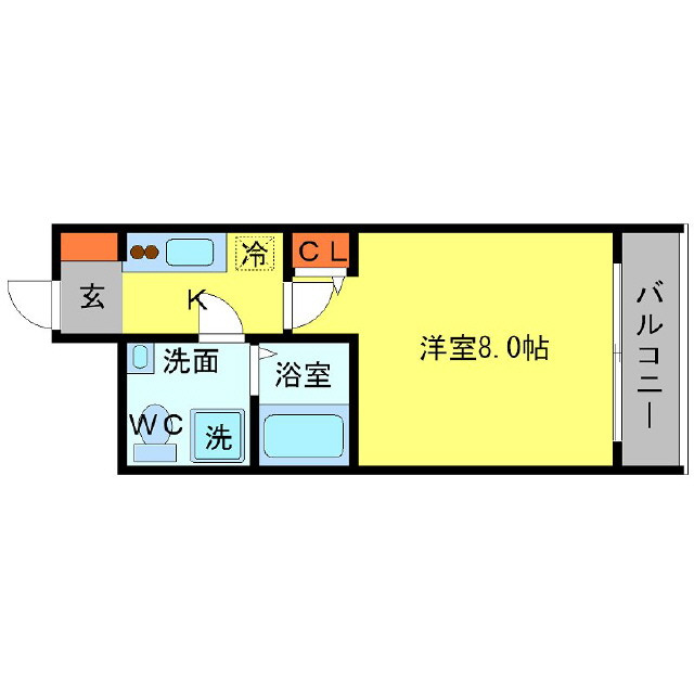 SERENiTE江坂四番館の間取り