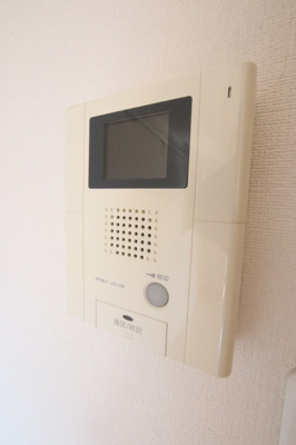 TVモニタ付ドアホンです。訪問者の顔が見えて安心です♪