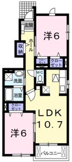 【間取り】 | プリムローズⅢ