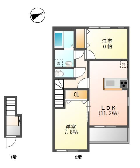 クローバー　ガーデンの間取り
