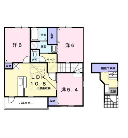 【間取り】 | シャルマンＡ