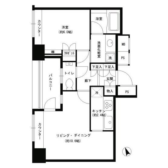 【間取り】 | グランスイート虎ノ門