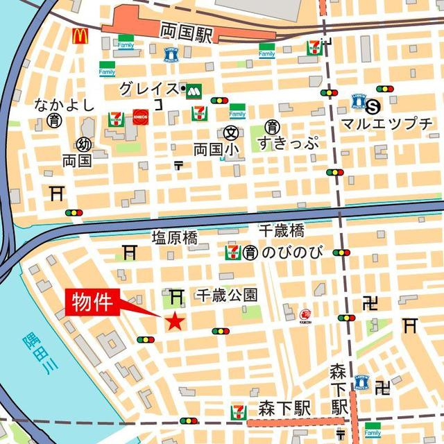 リビオメゾン新大橋の地図