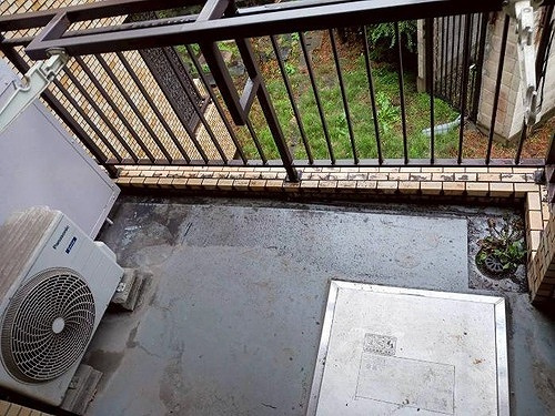 ライオンズマンション小石川第３の収納|雨天時バルコニー