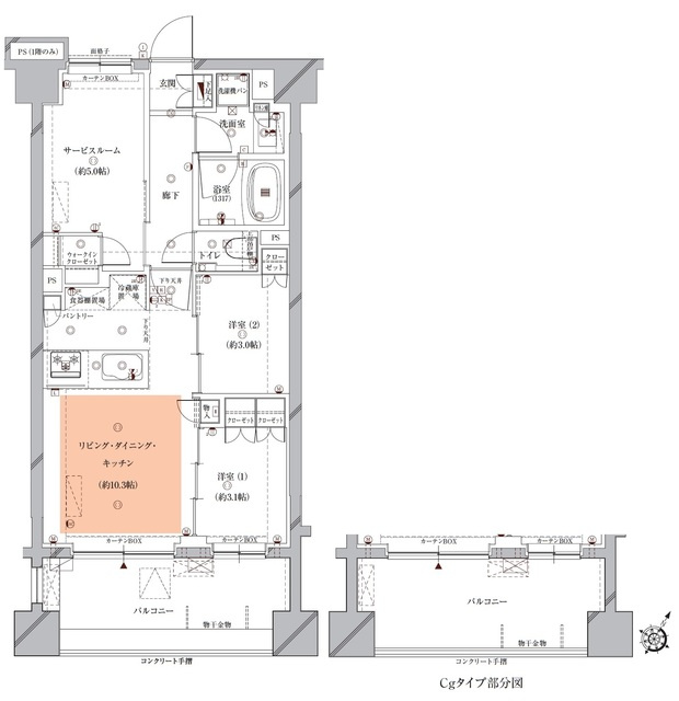Ｏｐｕｓ　ｒｅｓｉｄｅｎｃｅ　Ｍｅｇｕｒｏ　Ｓｅｎｚｏｋｕの間取り