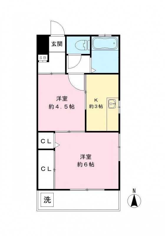 ダイアモンドフラットの間取り