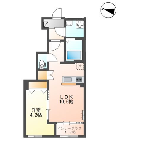 三里塚　アパートⅢ期新築工事の間取り