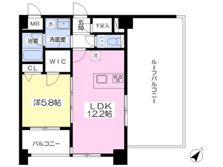 広々ゆったりのルーフバルコニー付！
