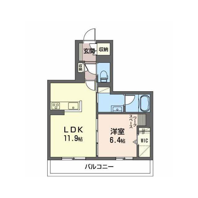 羽島郡岐南町上印食３丁目の賃貸マンションの間取り