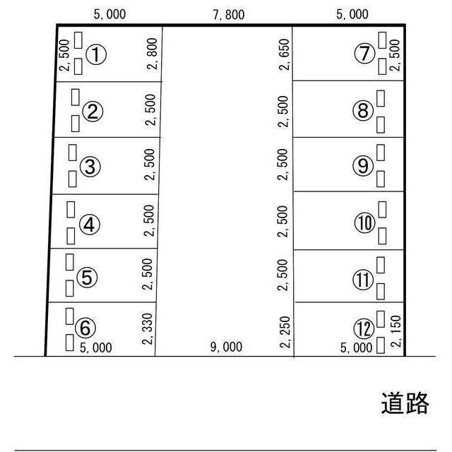 岐阜市今嶺３丁目の駐車場の間取り