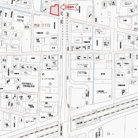 岐阜市西荘３丁目の駐車場の外観