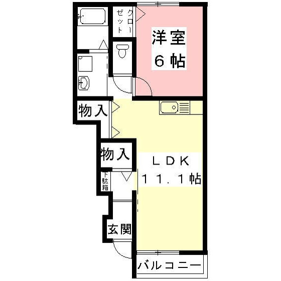 エステート川島Ⅱの間取り