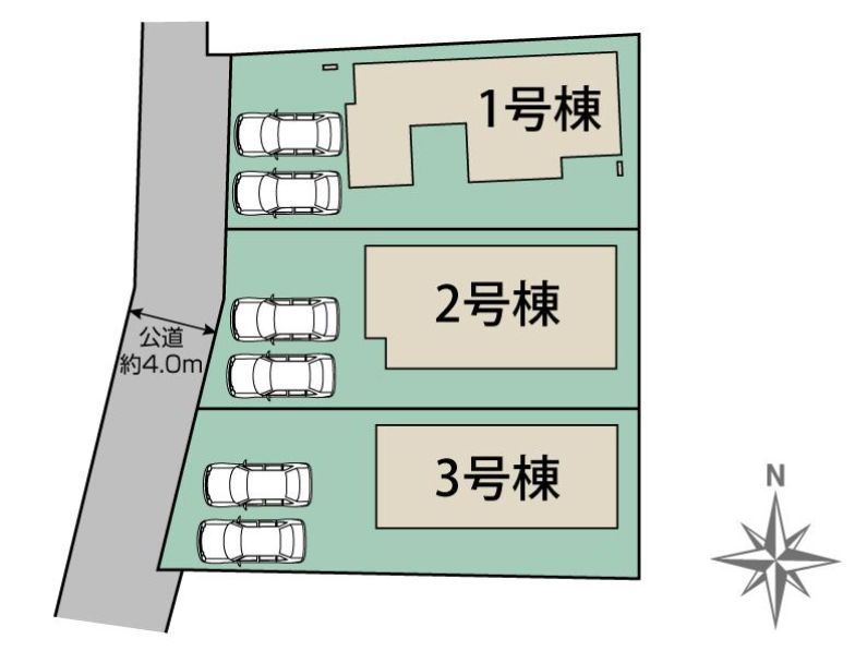 伊勢原市高森台1丁目新築戸建て　1号棟の区画図|区画図「伊勢原市串橋新築戸建て」