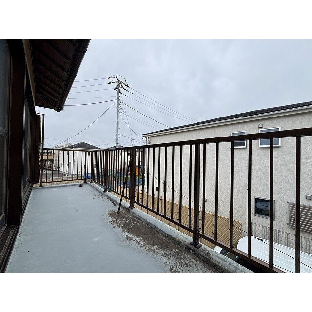 原東町戸建のバルコニー
