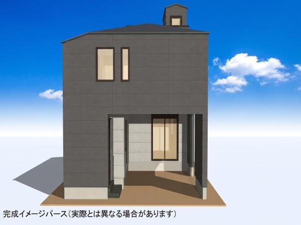 横浜市保土ケ谷区宮田町２丁目の新築一戸建の完成予想図|外観のイメージパースです。
お洒落な外観で完成が楽しみです。
