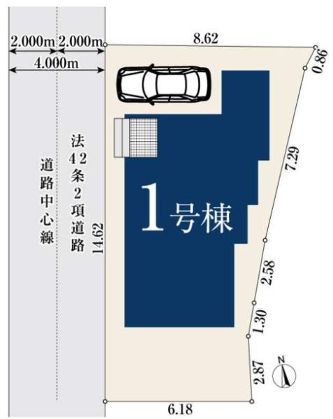横浜市鶴見区獅子ケ谷１丁目の新築一戸建の区画図|限定1区画の販売です！
お気軽にお問合せ下さい！