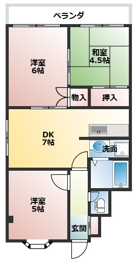 第一寺方ハイツの間取り|同物件反転のお写真です
間取り図を参照願います