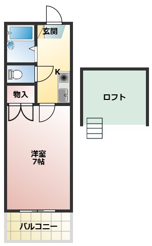 レオパレスさんわ大和田第5の間取り