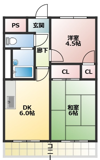 グリーンプラザの間取り|(参考)同物件他部屋のお写真です