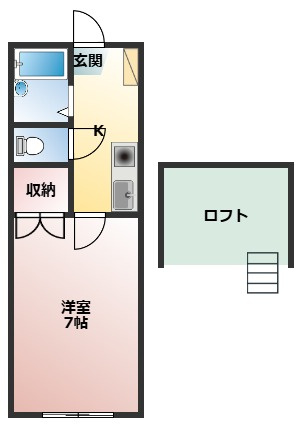 レオパレスさんわ大和田第8の間取り