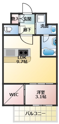 ソルテラスOSAKA EAST GATEの間取り