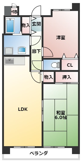 グレイシィーK・Yの間取り