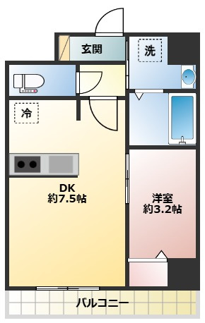 ブランシエスタ都島通の間取り