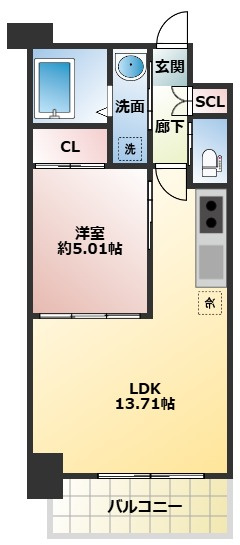 プレジオ三国ASIANの間取り