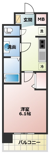 プレサンス東小橋エレディータの間取り