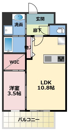 Alivis三国本町の間取り