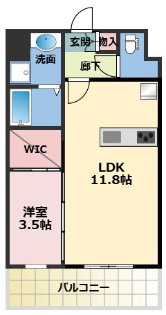 Alivis三国本町の間取り