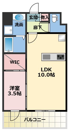 Alivis三国本町の間取り