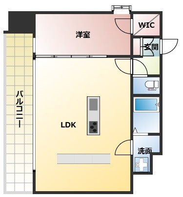 W.O.B.KYOBASHIの間取り