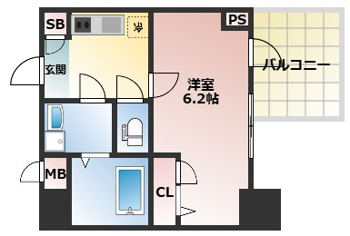 S-RESIDENCE新大阪Rishの間取り