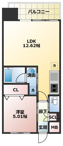 プレジオ三国EUROの間取り